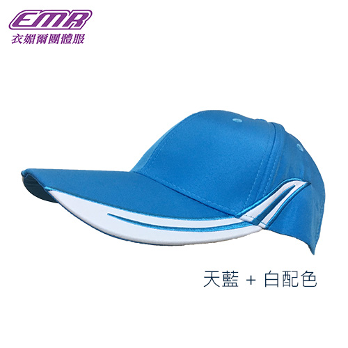 帽沿刺繡造型鴨舌帽-HCM3