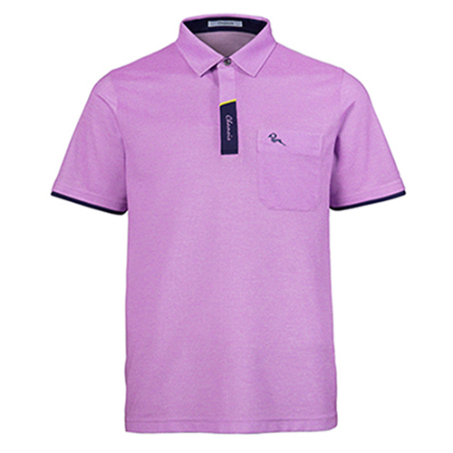 男女款粉紫色POLO衫-2507 A/B